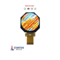 Layar sentuh bulat lingkaran 2.47 inci dengan antarmuka RGB layar LCD TFT resolusi 480*480