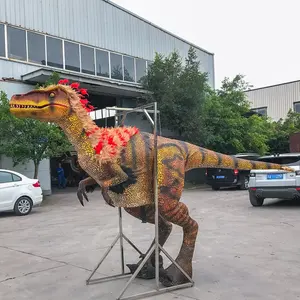 Disfraz de dinosaurio mecánico para caminar, personalizado, realista