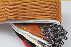 Cinturón de PU Negro para Mujer 2022 con Cintura Elástica Ancha y Hebilla Metálica de Flor, Cinturón Elástico para Vestido o Abrigo con Hebilla de Aleación - Product Image 4