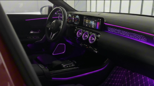 ICarsin Mise à niveau 64 couleurs LED Lumière d'ambiance intérieure de voiture pour <span class=keywords><strong>Mercedes</strong></span> Classe A W177 CLA W118 C118 2020-2025 Éclairage d'ambiance - Product Image 5
