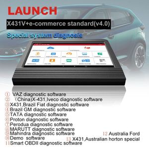 Herramienta de Diagnóstico Automotriz <span class=keywords><strong>Launch</strong></span> <span class=keywords><strong>X431</strong></span> <span class=keywords><strong>V</strong></span>+ <span class=keywords><strong>4.0</strong></span> Wifi Blue2 10.1 pulgadas - Product Image 3