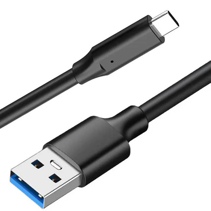 Conector de cabo de carregamento rápido USB 3.1 tipo A para tipo C 3A com escudo trançado, direto do fabricante de 0,3M para uso multifuncional em carros