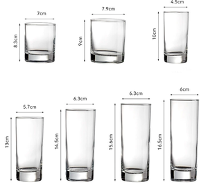 <span class=keywords><strong>Bicchieri</strong></span> Alti per Cocktail all'Ingrosso, <span class=keywords><strong>Bicchieri</strong></span> Trasparenti Ecologici Resistenti al Calore, Stile Classico con Base Pesante - Product Image 1