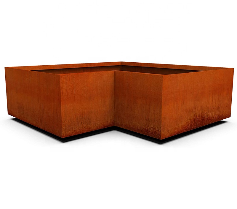 Китайский производитель, фабрика, производство садовых украшений, уличный цветочный горшок, кортеновый стальной цветочный горшок