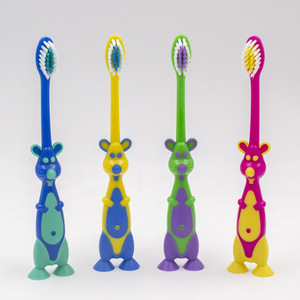 Cepillos de dientes para niños con diseño de animales de dibujos animados, cerdas suaves y coloridas, fácil agarre para niños, cepillo de dientes manual JSM-L247 - Product Image 4