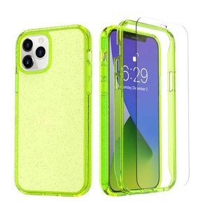 Offre Spéciale Pour <span class=keywords><strong>Iphone</strong></span> 12 cas Paillettes 360 pleine Corps Double Couche Housse De Protection Avec Écran en verre Pour <span class=keywords><strong>Iphone</strong></span> 12 Pro Max - Product Image 1