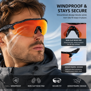 <span class=keywords><strong>Gafas</strong></span> <span class=keywords><strong>de</strong></span> <span class=keywords><strong>Sol</strong></span> Deportivas <span class=keywords><strong>de</strong></span> <span class=keywords><strong>Ciclismo</strong></span> HUBO 510 al por Mayor con Lentes Fotocromáticos Polarizados Intercambiables <span class=keywords><strong>de</strong></span> Moda - Product Image 3