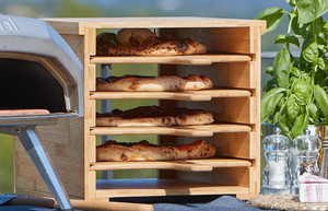 Soporte Grande Multicapa Perforado para Bandeja de <span class=keywords><strong>Pizza</strong></span>, Juego de Soportes Antiadherentes de Bambú para Pala de <span class=keywords><strong>Pizza</strong></span>, para Cocina y Restaurante - Product Image 5
