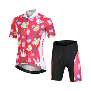 Conjunto de Jersey y Pantalones Cortos de Ciclismo para Niños OEM, Logotipo Personalizado, Traje de Ciclismo para Niños y Niñas, Kit de Verano para Bicicleta de Montaña y Carretera, para 4-12 Años - Product Image 3