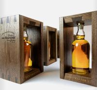 Boîtes à whisky en bois de luxe personnalisées Boîte d'emballage de vin spiritueux whisky gin en bois de chêne massif