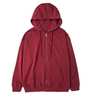 Quần Áo Các Nhà Sản Xuất Tùy Chỉnh 350G Rượu Vang Áo Khoác Màu Đỏ Anh Đào Áo Màu Đỏ Đen Cardigan Của Người Đàn Ông Cổ Điển Màu Đỏ Sâu Dây Kéo Hàng Đầu - Product Image 4