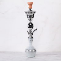 Ensemble de chicha moderne, chicha avec design glacé, acier inoxydable + verre, salon, bar, fête, maison, club, cadeau, fabrication OEM, vente en gros haut de gamme