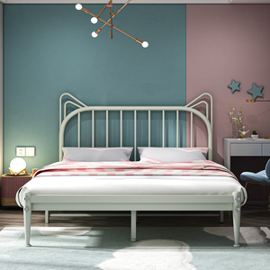 <span class=keywords><strong>Letto</strong></span> in ferro europeo per bambini, singolo/<span class=keywords><strong>matrimoniale</strong></span>, stile Mid-Century moderno, pieghevole, per hotel, appartamenti e affitti. - Product Image 3