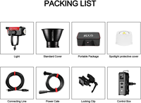 Kit d'éclairage photo professionnel GVM SD650B Pro, éclairage LED pour vlogs, design compact, éclairage continu, tissu doux