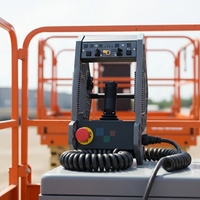 Kit de commande 3-en-1 JLG ES Series 1001091153, boîte de commande de plateforme avec support de montage en fer noir et câble à ressort hélicoïdal ES