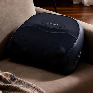 Almohada de Masaje Cervical de 6 Cabezales y 3 Velocidades, de Cuero PU, con Enchufe, para Aliviar <span class=keywords><strong>el</strong></span> <span class=keywords><strong>Dolor</strong></span> Muscular del <span class=keywords><strong>Cuello</strong></span> en Casa, Relajación Diaria - Product Image 2