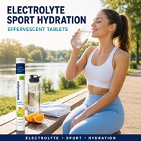 Toptan Beyaz Etiketli Sporcu Besin Takviyesi Enerji İçeceği Efervesan Hızlı Etkili Elektrolit Hidrasyon Tabletleri Şekersiz