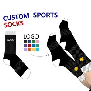Custom Design Cotton Cycling <b>Socks</b> Men Women Breathable Quick Dry Ankle Length Non-Slip Grip Bottom Free Size Sport - Product Image 2