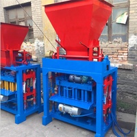 Machinerie de construction pour matériaux de construction, équipement de construction, machine à fabriquer des briques en ciment QMJ4-35B, machine à fabriquer des blocs pour Haïti à vendre