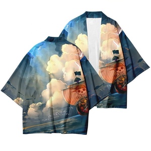 22 styles de costumes de <span class=keywords><strong>cosplay</strong></span> d'anime Haori Kimono, costumes d'été Luffy <span class=keywords><strong>Zoro</strong></span> Ace, manteau de <span class=keywords><strong>cosplay</strong></span>, t-shirt d'anime, costume - Product Image 3