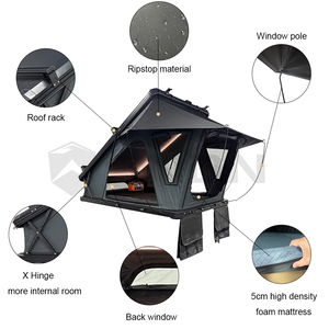 <span class=keywords><strong>Tente</strong></span> <span class=keywords><strong>de</strong></span> <span class=keywords><strong>toit</strong></span> rigide en aluminium SNDN, très vendue, ouverture automatique rapide, grand espace, charnière X, <span class=keywords><strong>tente</strong></span> <span class=keywords><strong>de</strong></span> <span class=keywords><strong>toit</strong></span> <span class=keywords><strong>4x4</strong></span> avec panneau solaire - Product Image 5