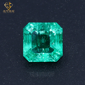 GRC/AGL-zertifizierter, im Labor gewachsener Smaragd Asscher Cut Columbian <span class=keywords><strong>Emerald</strong></span> Heat Lab Gewachsene Edelsteins - Product Image 1