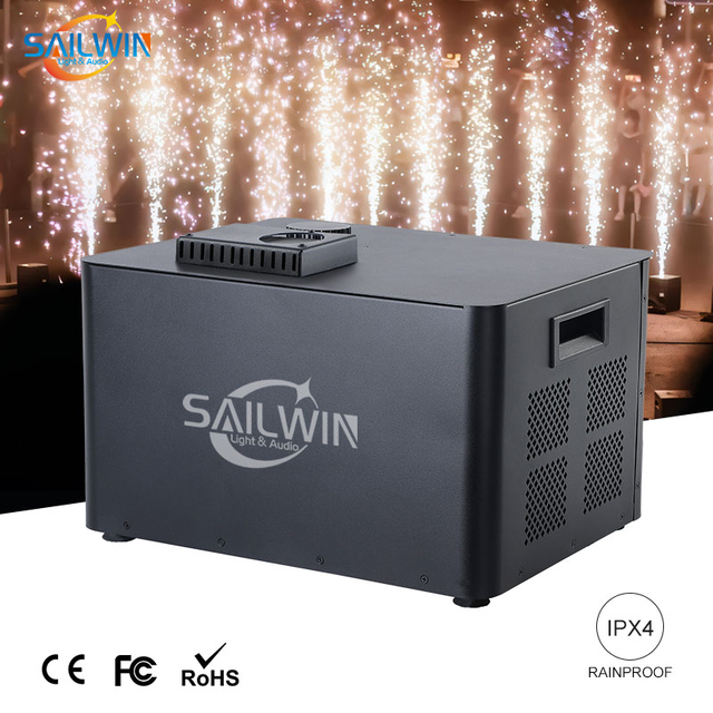 Sailwin Factory 10M Height 2000W Cold Spark Machine Outdoor Waterproof With Remote Control for Stage Lighting Effects