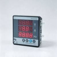 Medidor de Panel Monofásico/Trifásico con Pantalla LCD Digital de 3 Dígitos y Alta Precisión (0.5%+2), Opcional con Medidor de CA de 5A