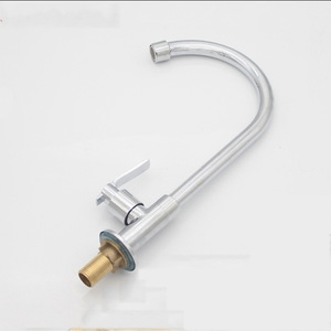 Robinet de cuisine monocommande tout en cuivre, rotation à 360 degrés, moderne, à poser sur comptoir, avec cartouche céramique - Product Image 4