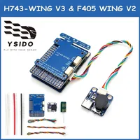 Contrôleur de vol YSIDO H743-WING V3 F405 WING V2 FC 3-8S avec OSD intégré et baromètre pour drones RC FPV multirotors et avions à voilure fixe