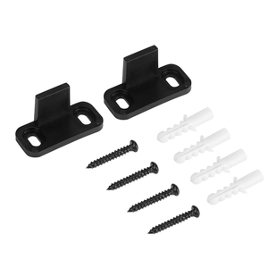 RHETECH Ajustable Negro <span class=keywords><strong>Hierro</strong></span> Forjado y Latón Puerta Corredera <span class=keywords><strong>de</strong></span> Granero Guía <span class=keywords><strong>de</strong></span> Suelo Tornillo Instalación Herrajes <span class=keywords><strong>para</strong></span> <span class=keywords><strong>Puertas</strong></span> <span class=keywords><strong>de</strong></span> Madera <span class=keywords><strong>de</strong></span> Granero - Product Image 2