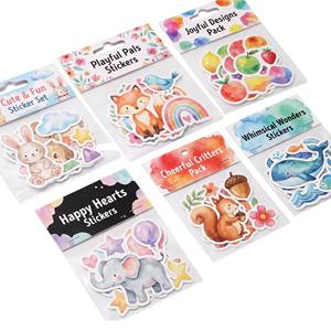 Paquete de Pegatinas con Logotipo Personalizado, Calcomanías de Vinilo Resistentes al Agua, Servicio OEM ODM para Fabricantes Mayoristas de Papelería - Product Image 2