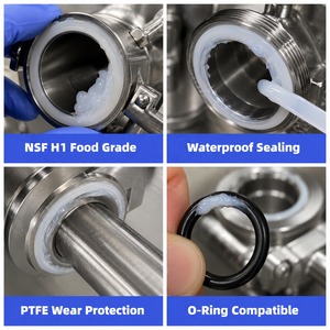 NSF H1 PTFE Food Grade Silicone Grease Sachet 2G <b>Waterproof</b> <b>Sealing</b> for O Ring - Product Image 2