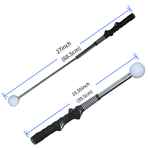 Power Flex <span class=keywords><strong>Golf</strong></span> Swing Trainer Stick con ayuda de entrenamiento de sonido de clic para equilibrio de flexibilidad de ritmo - Product Image 2