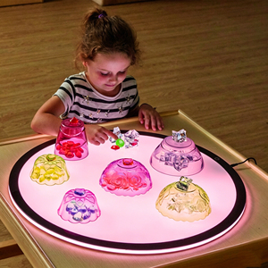 <span class=keywords><strong>Tavolo</strong></span> Sensoriale Educativo Rotondo con Cambio Colore RGB, Giocattoli LED per <span class=keywords><strong>Disegno</strong></span>, <span class=keywords><strong>Tavolo</strong></span> Sensoriale per Bambini - Product Image 1