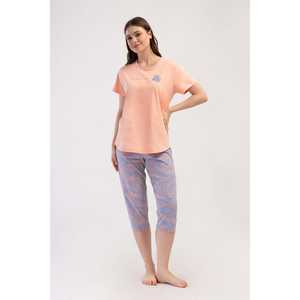 Combinaison de nuit ovale à manches courtes et col rond pour femme, taille XXL - Product Image 4