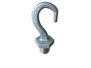 定制小型金属零件压铸砂产品，带碳钢挂钩成型钢零件 - Product Image 3