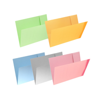 Carpeta de Papel Kraft con logotipo personalizado A4, carpeta de tarjetas gruesas con 2 bolsillos