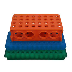 Soporte Multifuncional para Tubos de Centrífuga Dingpo, 96/60 Orificios, Doble Cara, de Plástico para Laboratorio - Product Image 1