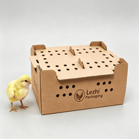 Boîte de transport pour poussins, carton de transport divisé pour oiseaux, boîte de transport pour bébés poussins, boîtes de transport