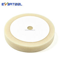 Tampon de polissage en mousse EVERTOOL 8 "Tampons éponge de polissage et de polissage pour voiture Tampon de ponçage en mousse beige