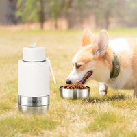 Bouteille d'eau portable 3-en-1 anti-fuite de 32 oz avec logo personnalisé pour animaux de compagnie, idéale pour la marche, la randonnée et le camping