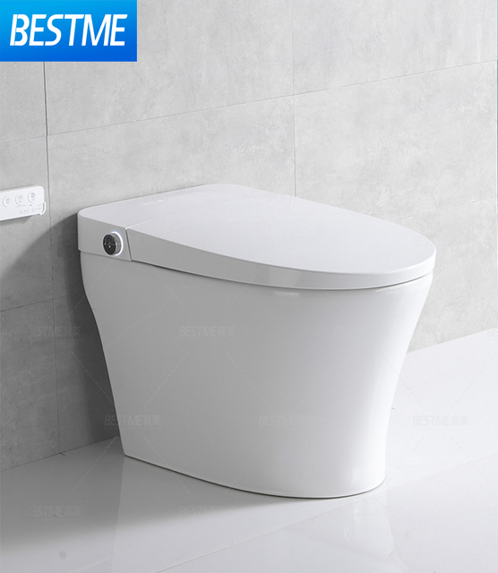 BESTME European Style Toilets Bidet Smart Toilet Remote Elongated Automatic Floor Mounted Seat Intelligent Smart Toilet
