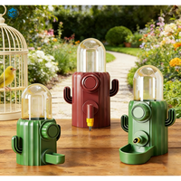 Distributeur d'eau automatique durable, anti-fuite, avec gâchette, pour oiseaux, petits animaux, perroquets, lapins, mangeoire suspendue, grande capacité