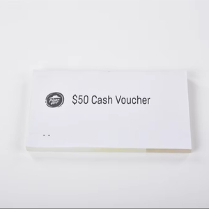 Fabricant vente en gros impression personnalisée ensemble de chèques cadeaux papier et carton sans bois - Product Image 2