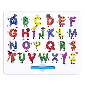 Cartone animato creativo A-Z alfabeto maiuscola magnetica tavolo da disegno bambini prescolare Magpad educativo - Product Image 1
