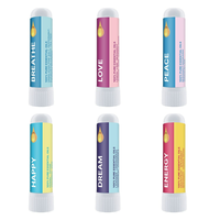 Restez éveillé et rafraîchi pendant le travail, la conduite et les voyages grâce à l'inhalateur nasal portable au menthol et aux arômes végétaux rafraîchissants.