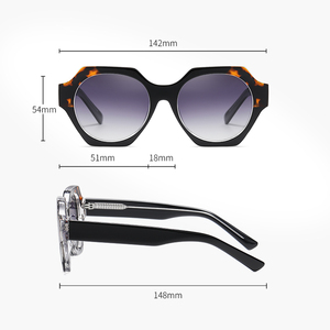Nuovi Arrivi 2024: Occhiali da <span class=keywords><strong>Sole</strong></span> Polarizzati in Acetato Poligonale TR90, Montature alla Moda con Logo Personalizzato per Donne - Product Image 6