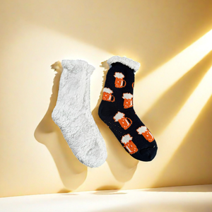<span class=keywords><strong>Chaussettes</strong></span> de nuit transparentes à prix réduit, style doux, tricotées lourdement, pour usage quotidien, pour femmes - Product Image 3