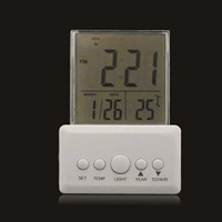 Lumières LED RGB, enfichable, capteur de luminosité automatique, horloge numérique, projecteur, lampe de nuit pour chambre d'enfant, AC